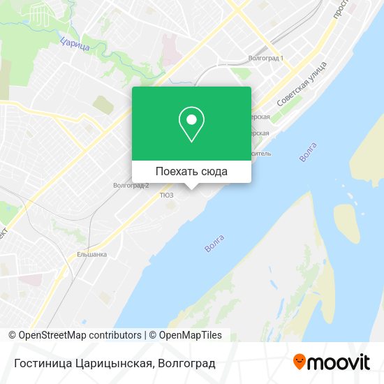 Карта Гостиница Царицынская
