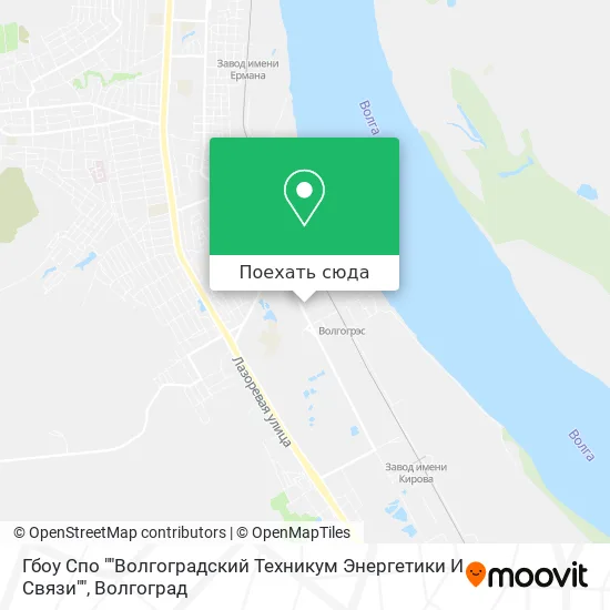 Карта Гбоу Спо ""Волгоградский Техникум Энергетики И Связи""