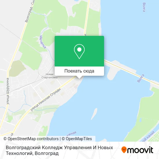 Карта Волгоградский Колледж Управления И Новых Технологий