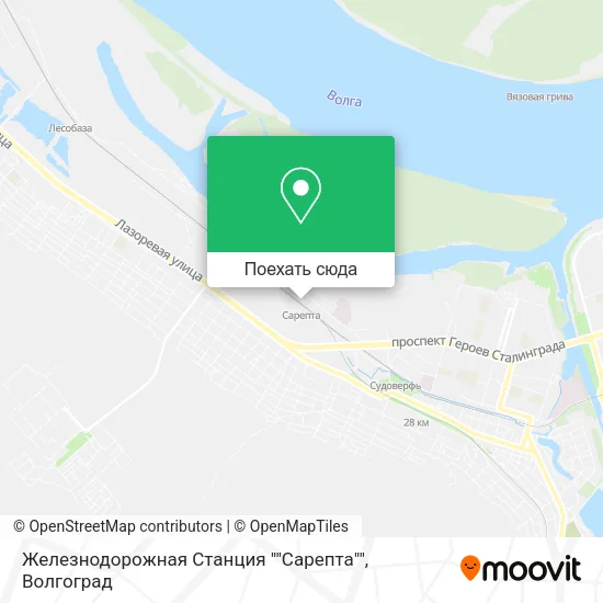 Карта Железнодорожная Станция ""Сарепта""
