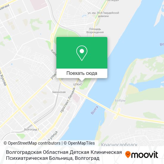 Карта Волгоградская Областная Детская Клиническая Психиатрическая Больница