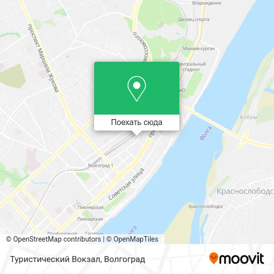 Карта Туристический Вокзал
