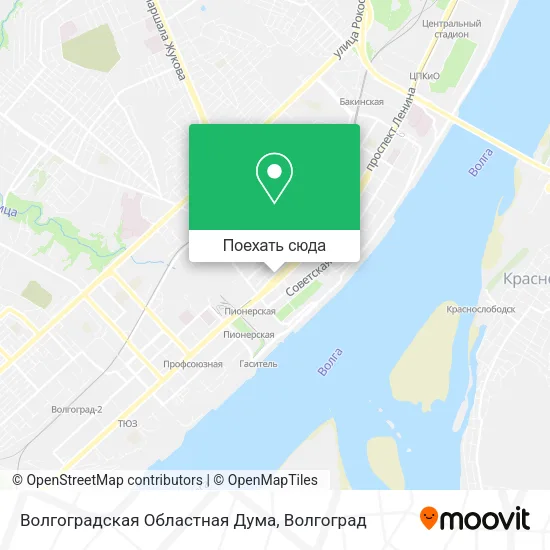 Карта Волгоградская Областная Дума