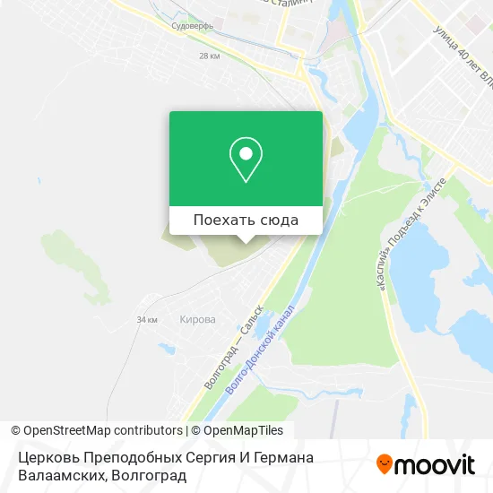 Карта Церковь Преподобных Сергия И Германа Валаамских