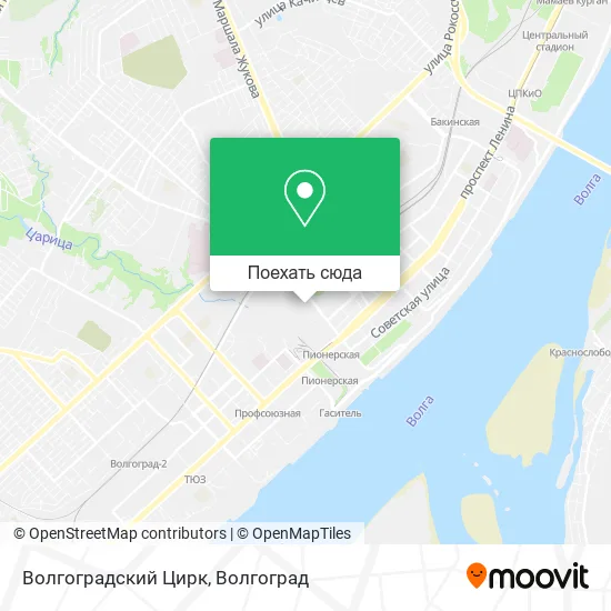 Карта Волгоградский Цирк