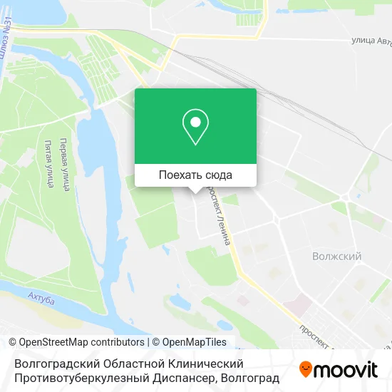 Карта Волгоградский Областной Клинический Противотуберкулезный Диспансер