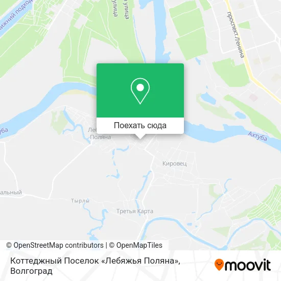 Карта Коттеджный Поселок «Лебяжья Поляна»