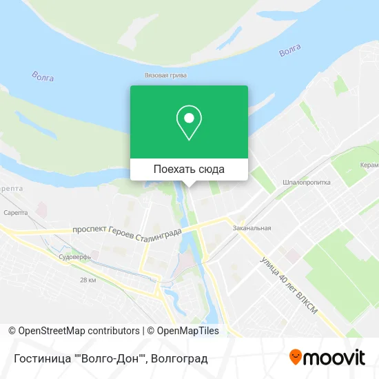 Карта Гостиница ""Волго-Дон""