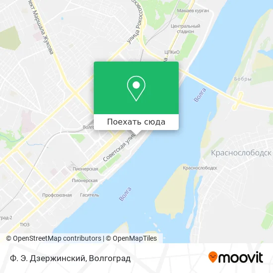 Карта Ф. Э. Дзержинский