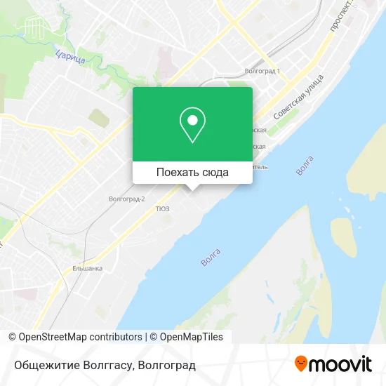 Карта Общежитие Волггасу