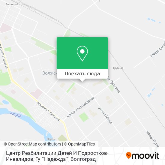 Карта Центр Реабилитации Детей И Подростков-Инвалидов, Гу ""Надежда""