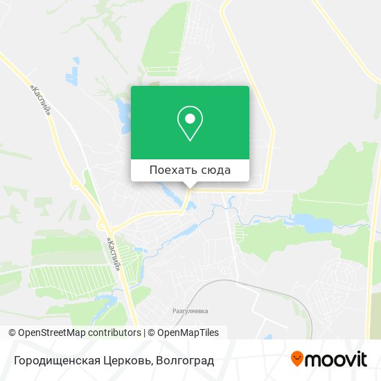 Карта Городищенская Церковь