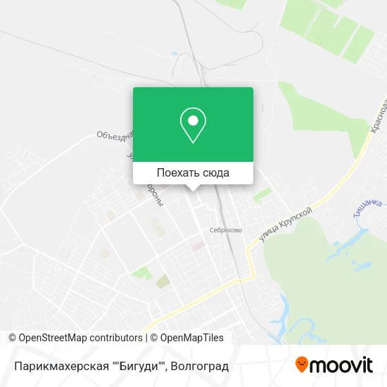 Карта Парикмахерская  ""Бигуди""