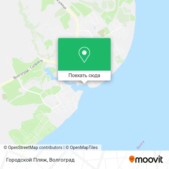 Карта Городской Пляж