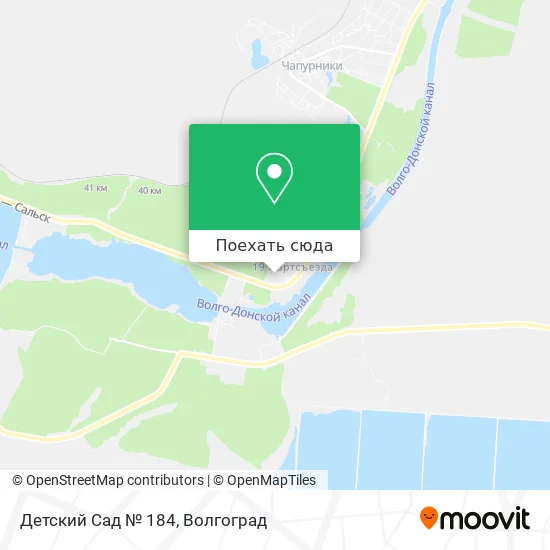 Карта Детский Сад № 184