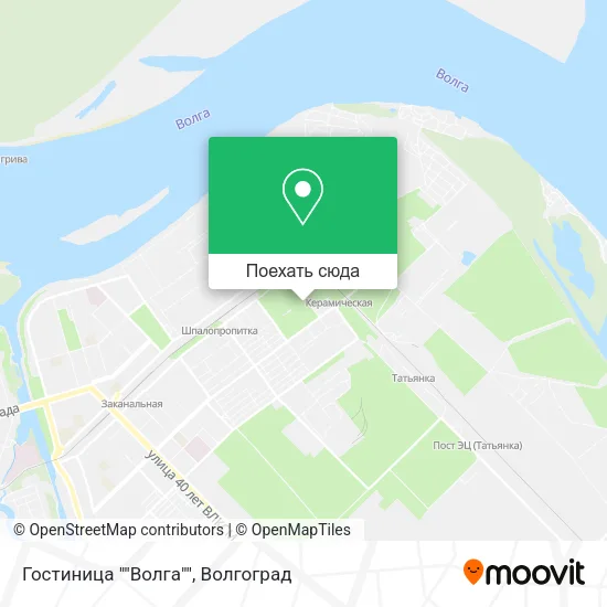 Карта Гостиница ""Волга""