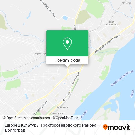 Карта Дворец Культуры Тракторозаводского Района