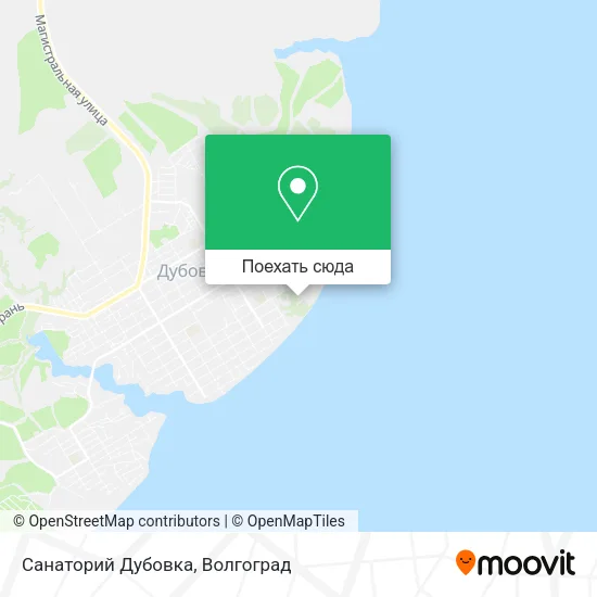 Карта Санаторий Дубовка