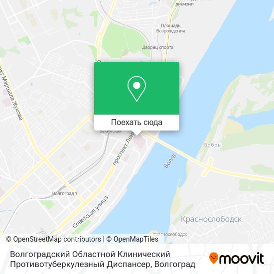 Карта Волгоградский Областной Клинический Противотуберкулезный Диспансер