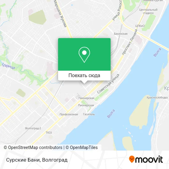 Карта Сурские Бани
