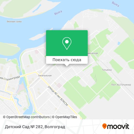 Карта Детский Сад № 282