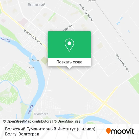 Карта Волжский Гуманитарный Институт (Филиал) Волгу