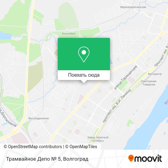 Карта Трамвайное Депо № 5