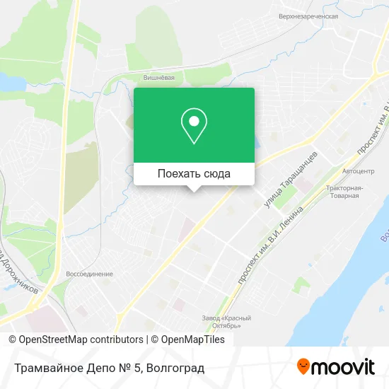 Карта Трамвайное Депо № 5
