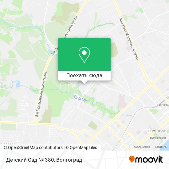 Карта Детский Сад № 380