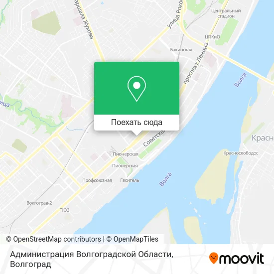 Карта Администрация Волгоградской Области