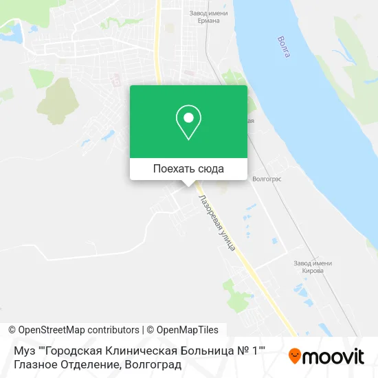 Карта Муз ""Городская Клиническая Больница № 1"" Глазное Отделение