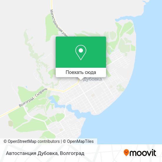 Карта Автостанция Дубовка