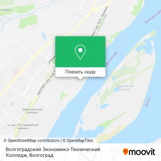 Карта Волгоградский Экономико-Технический Колледж