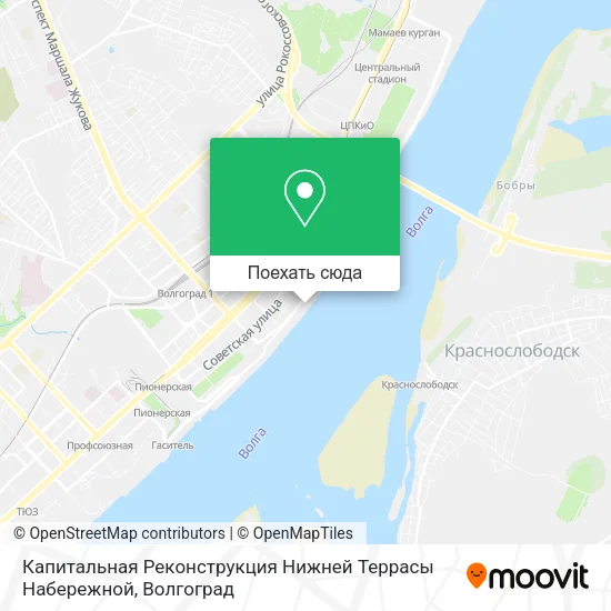 Карта Капитальная Реконструкция Нижней Террасы Набережной