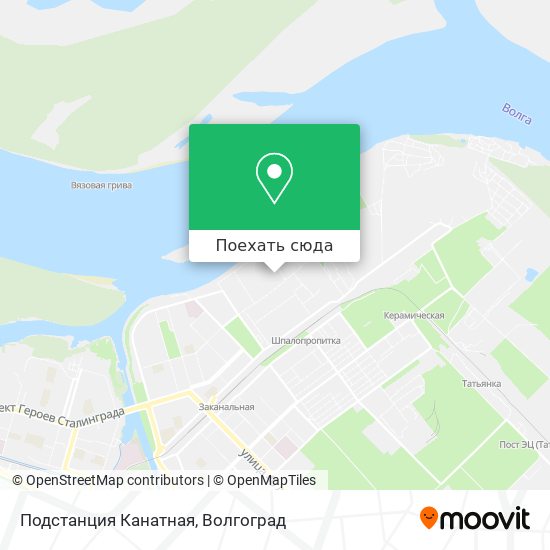 Карта Подстанция Канатная