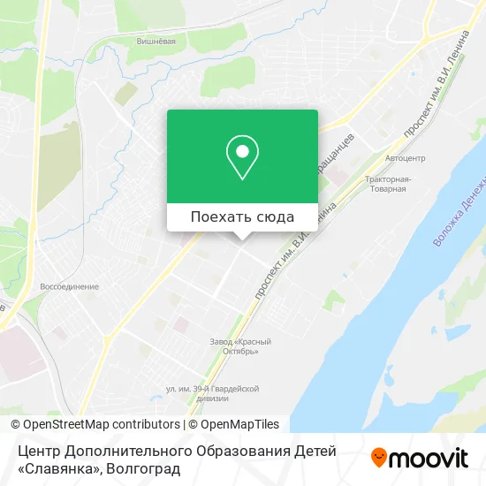 Карта Центр Дополнительного Образования Детей «Славянка»