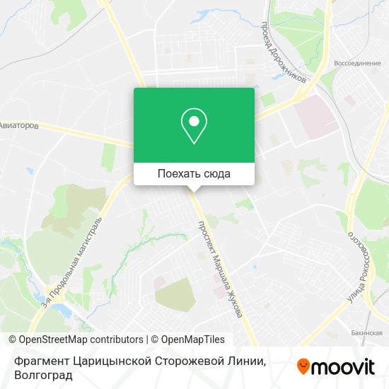Карта Фрагмент Царицынской Сторожевой Линии