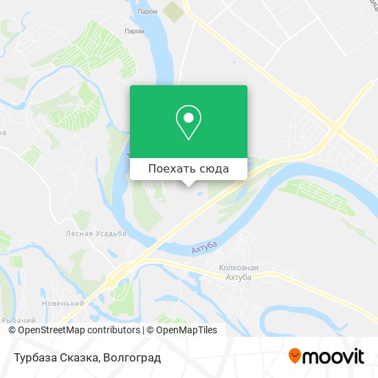 Карта Турбаза Сказка