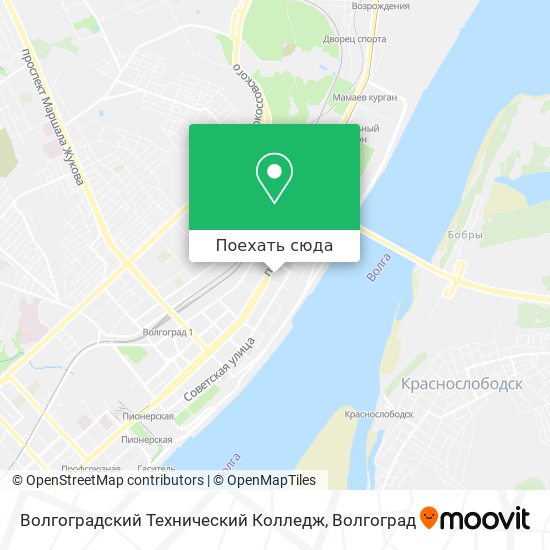 Карта Волгоградский Технический Колледж