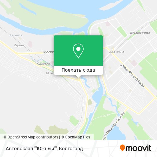 Карта Автовокзал ""Южный""