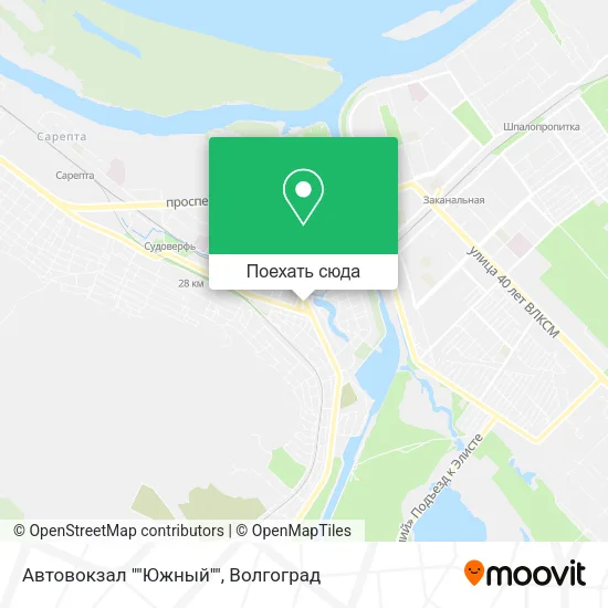Карта Автовокзал ""Южный""