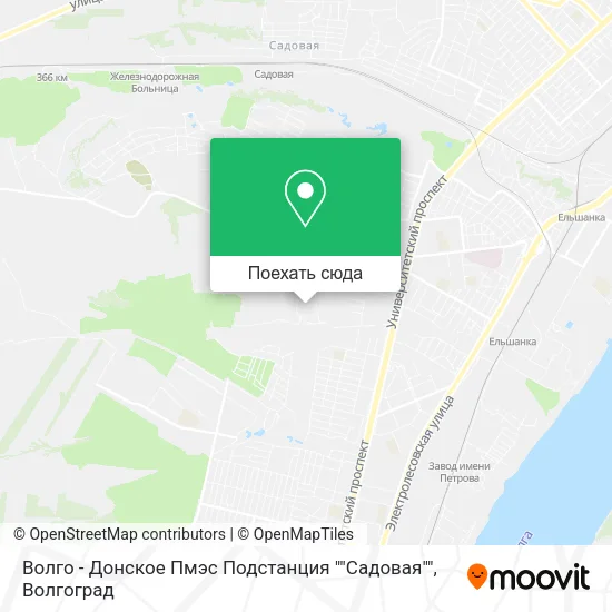 Карта Волго - Донское Пмэс Подстанция ""Садовая""