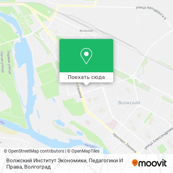 Карта Волжский Институт Экономики, Педагогики И Права