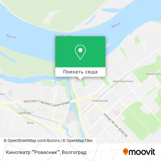 Карта Кинотеатр ""Ровесник""