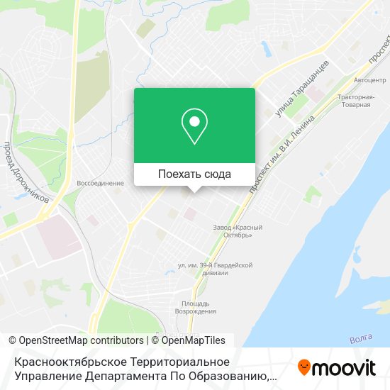 Карта Краснооктябрьское Территориальное Управление Департамента По Образованию