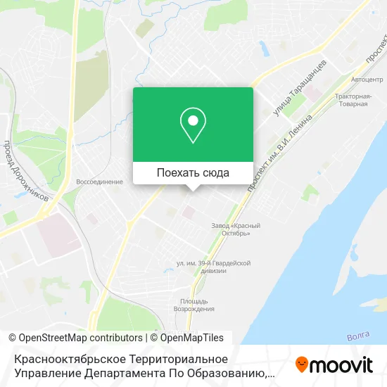 Карта Краснооктябрьское Территориальное Управление Департамента По Образованию