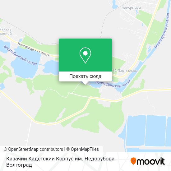 Карта Казачий Кадетский Корпус им. Недорубова