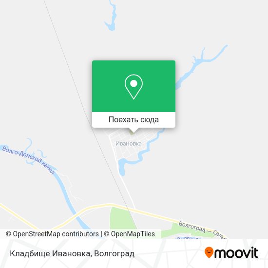 Карта Кладбище Ивановка