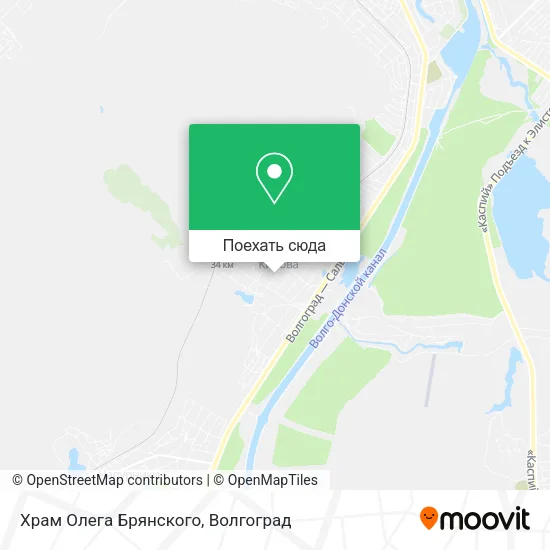 Карта Храм Олега Брянского