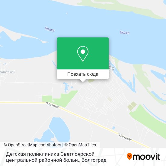 Карта Детская поликлиника Светлоярской центральной районной больн.